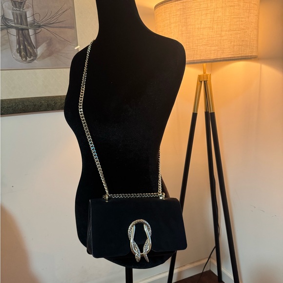 Express Black and Gold Chain Shoulder Bag - Picture 3 of 3